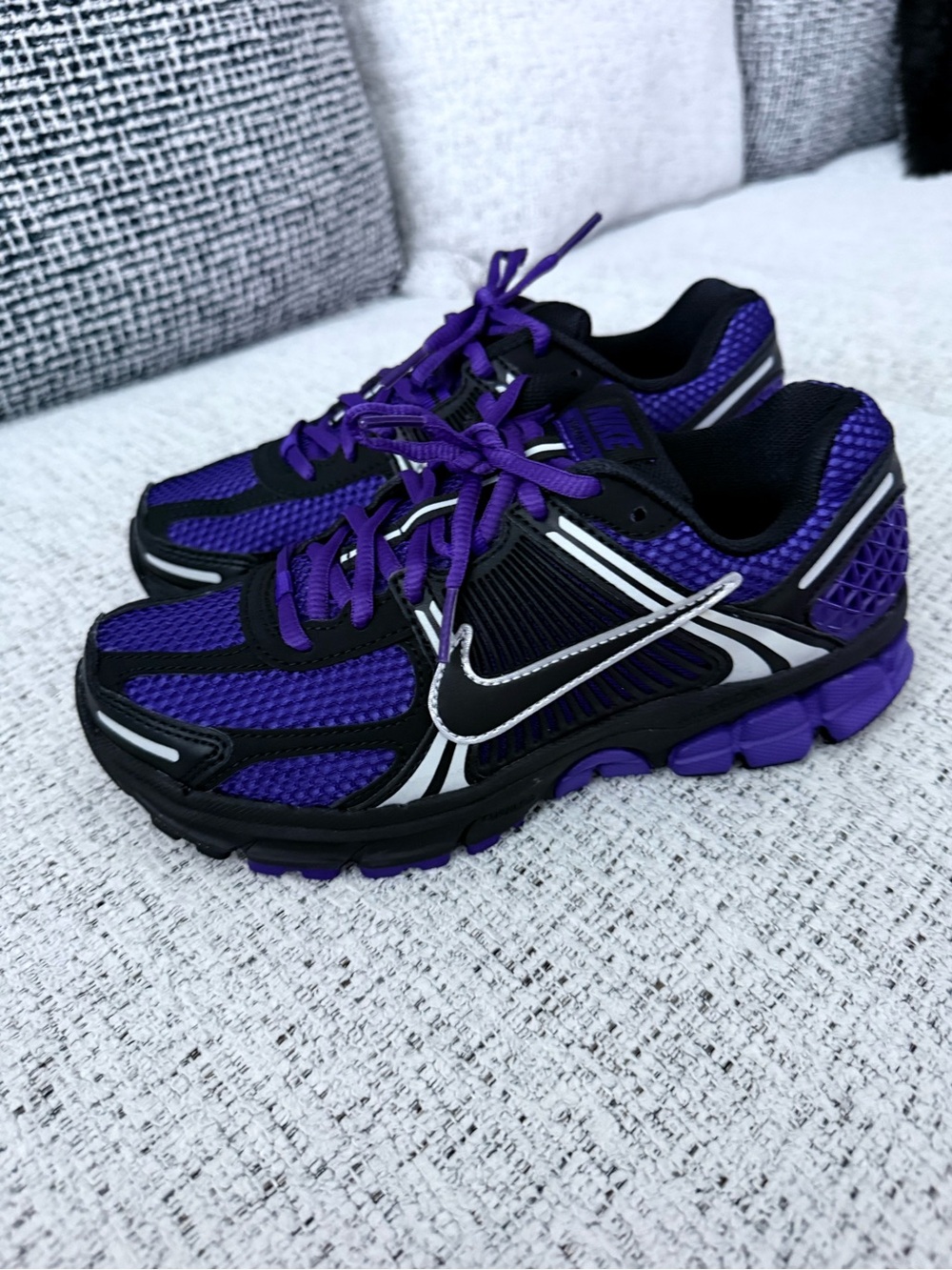 Nike Kids Purple and Black Athletic Sneakers